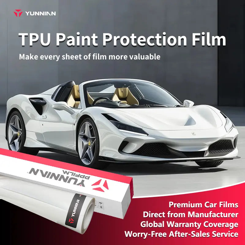 YUNNIAN Premium TPU Paint Protection Film Covestro Aliphatic Substrate 7.5mil 8.5mil 9.5mil PPF Roll