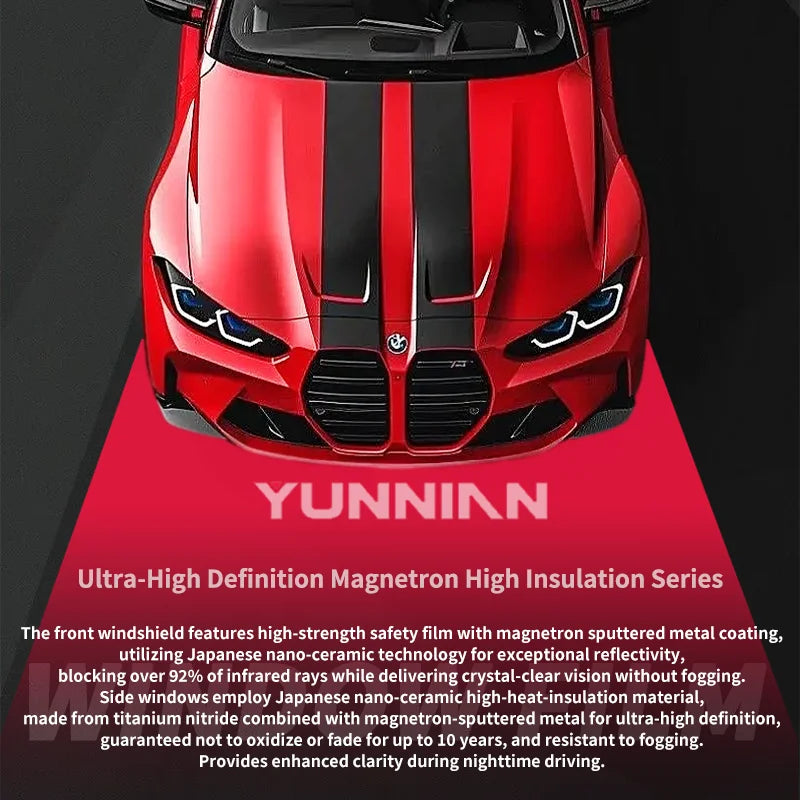 V Series Ultra HD TiN Magnetron Window Film (2mil) - Titanium Nitride - 2 | YunNian Auto Film