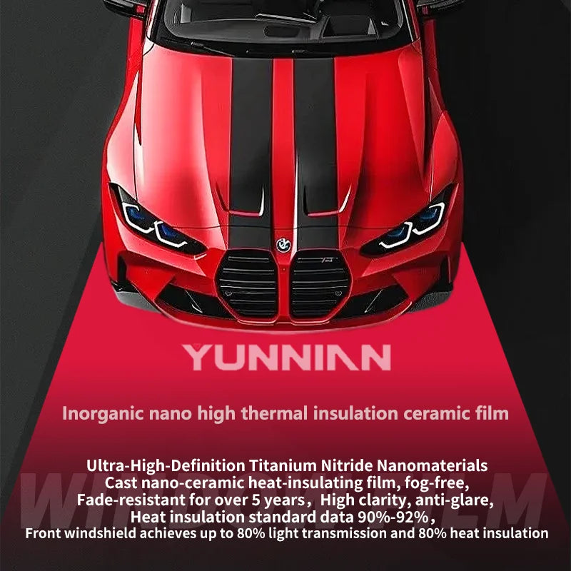 HS Inorganic Nano Ceramic TiN Window Film - Titanium Nitride - 2 | YunNian Auto Film