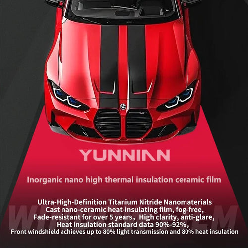 HS Inorganic Nano Ceramic TiN Window Film - Titanium Nitride - 2 | YunNian Auto Film