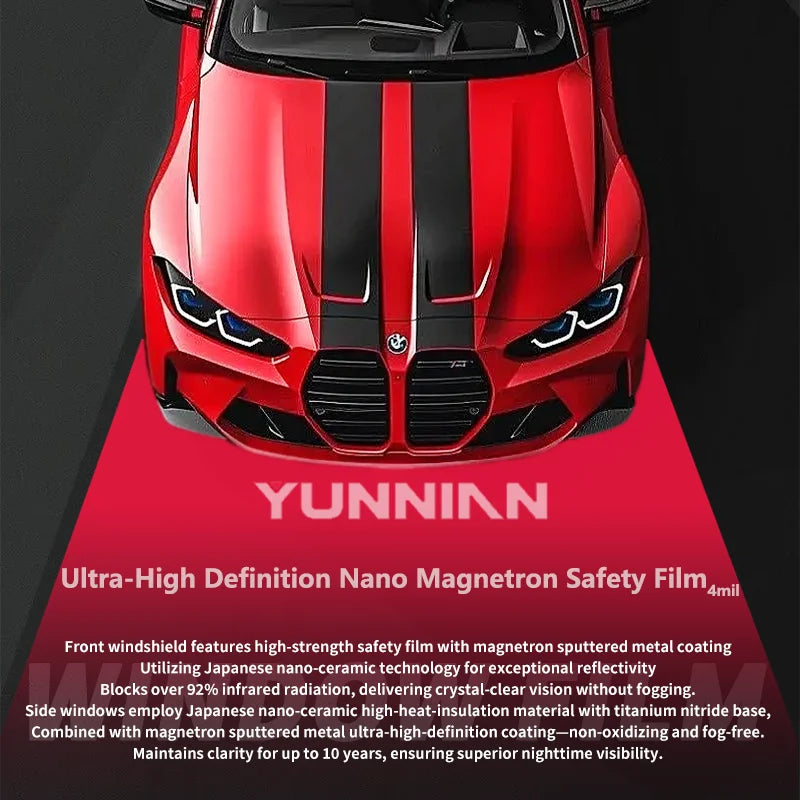 VK Ultra HD Safety TiN Window Film (4mil) - Titanium Nitride - 4 | YunNian Auto Film