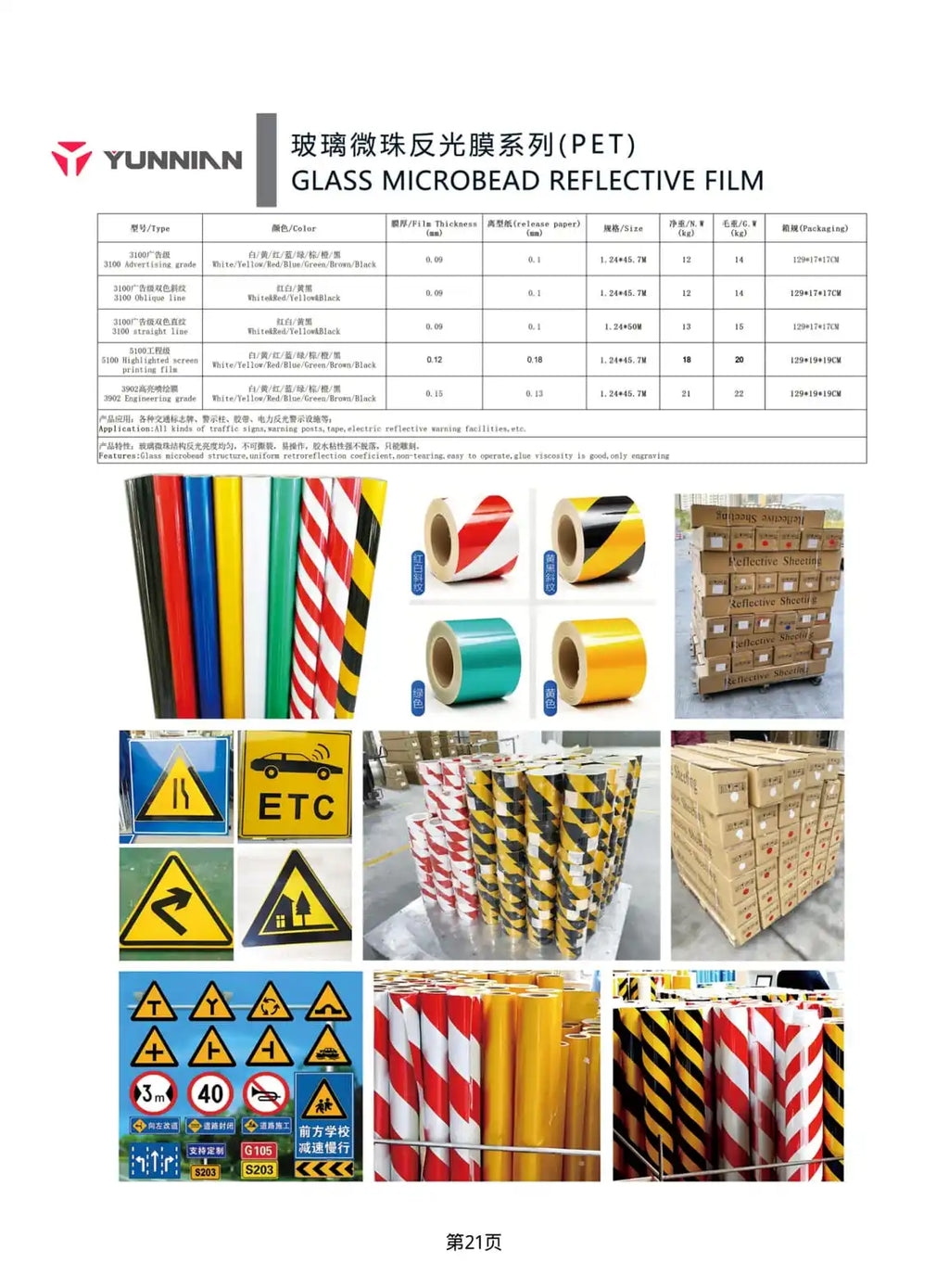 Glass Microbead Reflective Film (PET Series)