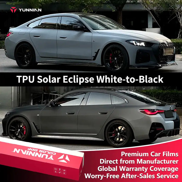 TPU Solar Eclipse White-to-Black - 1 | YunNian Auto Film