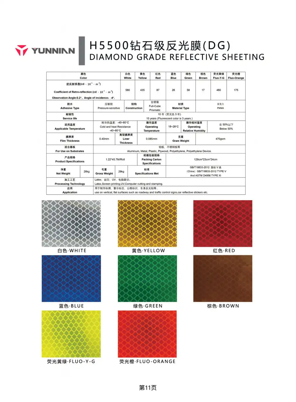 H5500 Diamond Grade Reflective Film