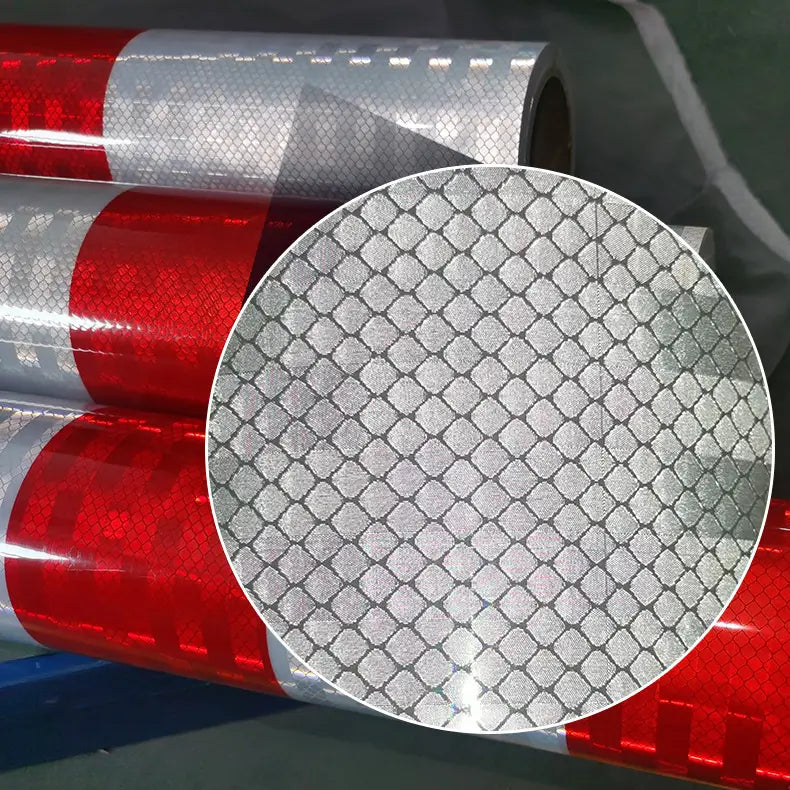 High Intensity Prismatic Bicolor Reflective Tape (Stripe/Oblique)