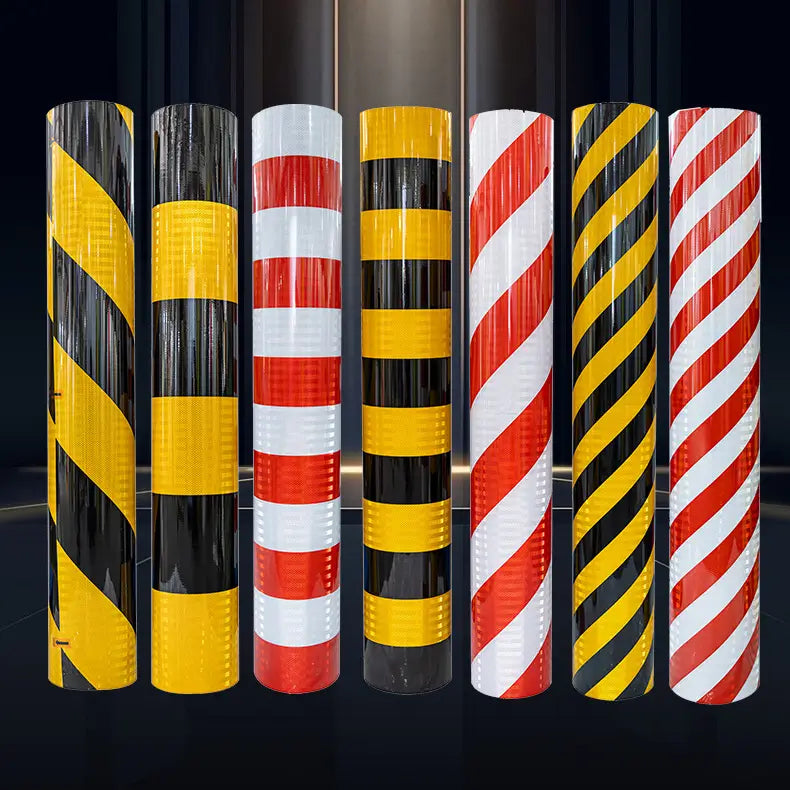 High Intensity Prismatic Bicolor Reflective Tape (Stripe/Oblique)