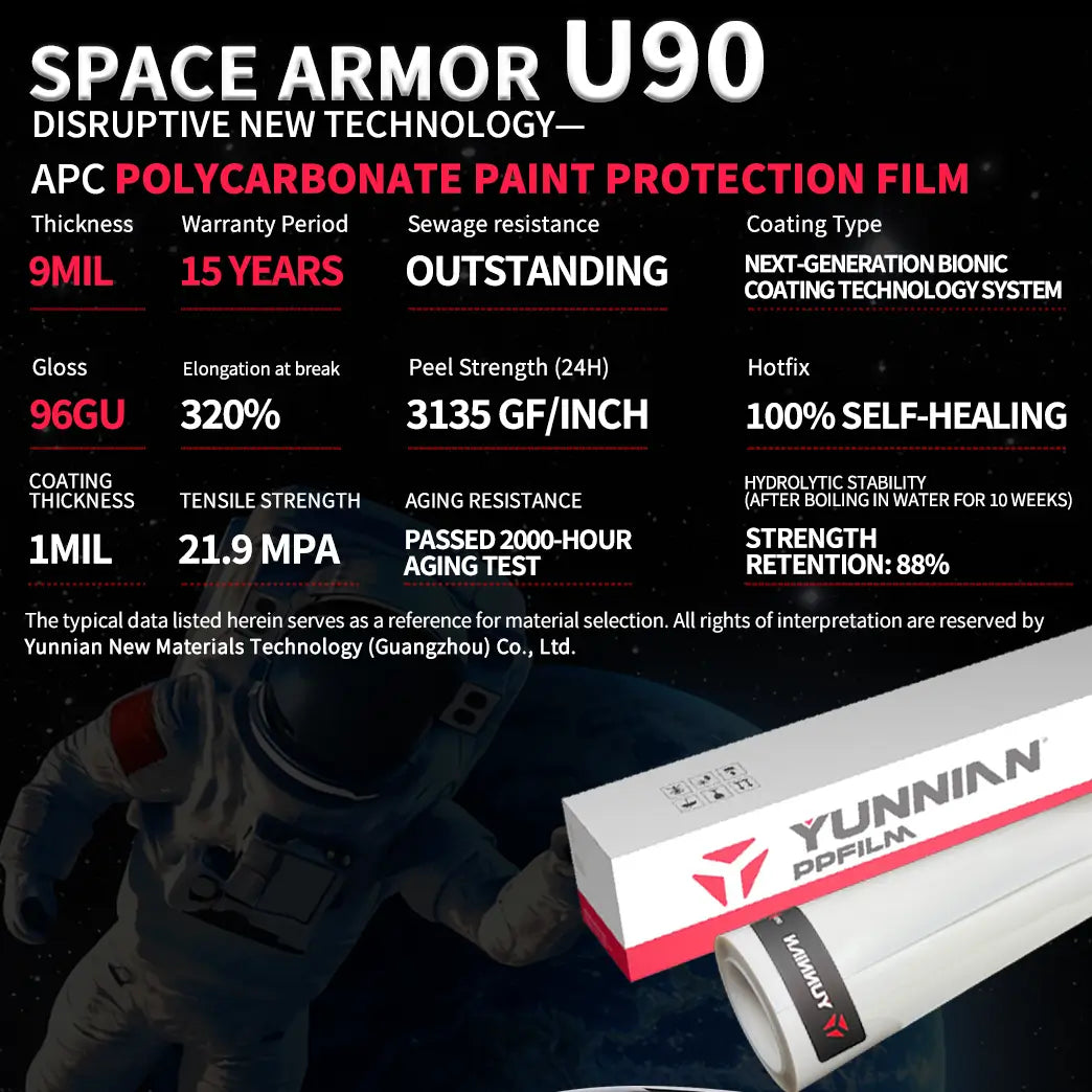 Space Armor Series: Aliphatic Polycarbonate (APC) PPF - Photo 4 | YunNian Auto Film