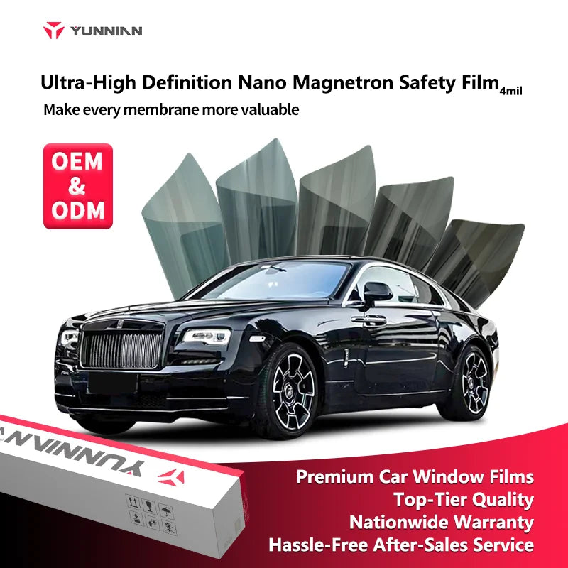 VK Ultra HD Safety TiN Window Film (4mil) - Titanium Nitride - 3 | YunNian Auto Film