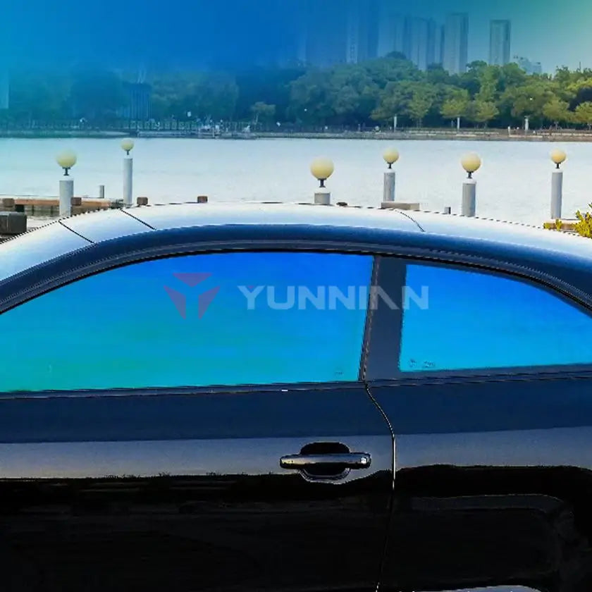Chameleon Aurora Series Window Film - Deep Sea Blue Color Variant