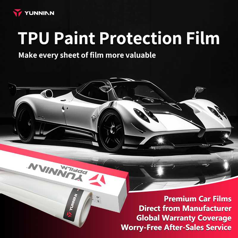 YunNian Premium TPU PPF - Lubrizol® SM301 Substrate - 6.5mil 7.5mil 8.5mil 9.5mil Paint Protection Film - YUNNIAN Auto Film